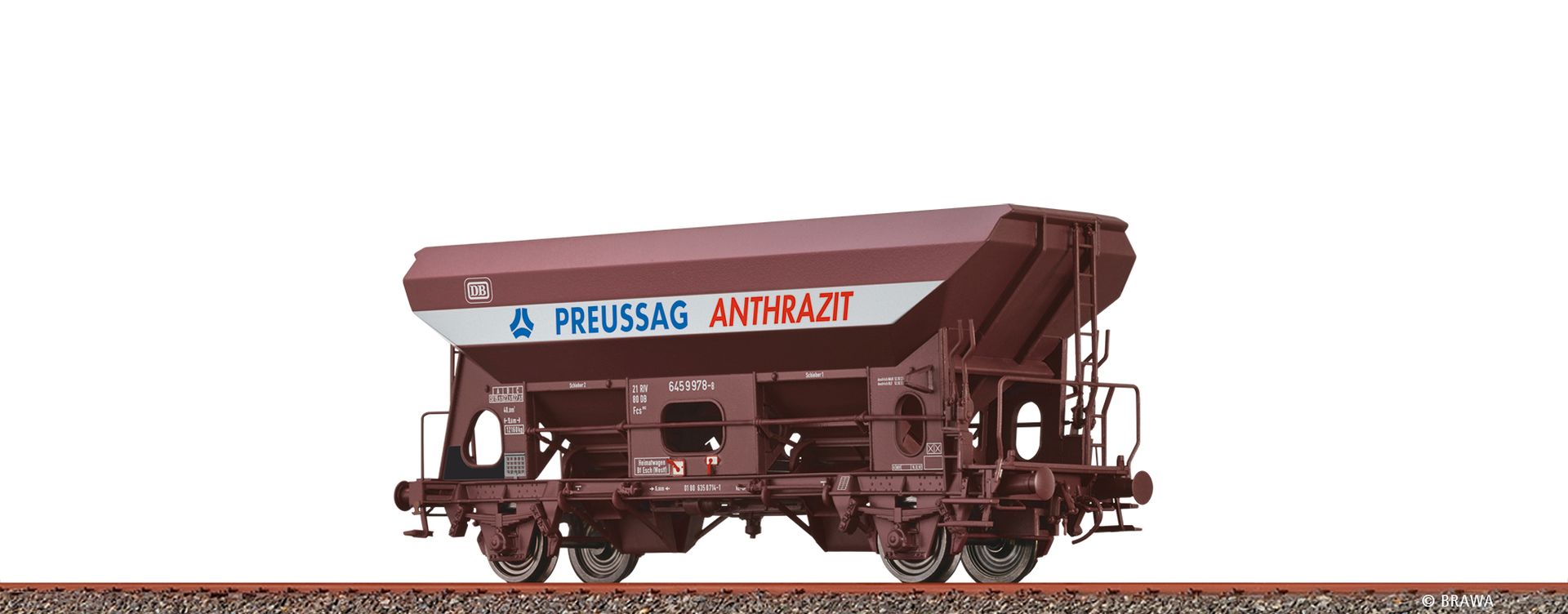 Brawa 49548 - Offener Güterwagen Fcs092 'Preussag', DB, Ep.V