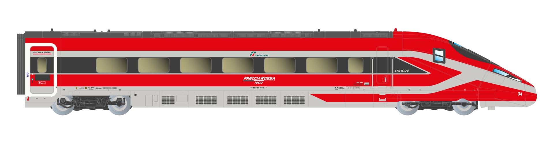 Arnold HN2619D - Triebzug Frecciarossa 1000, 4-teilig, FS Trenitalia, FS, Ep.VI, DC-Digital