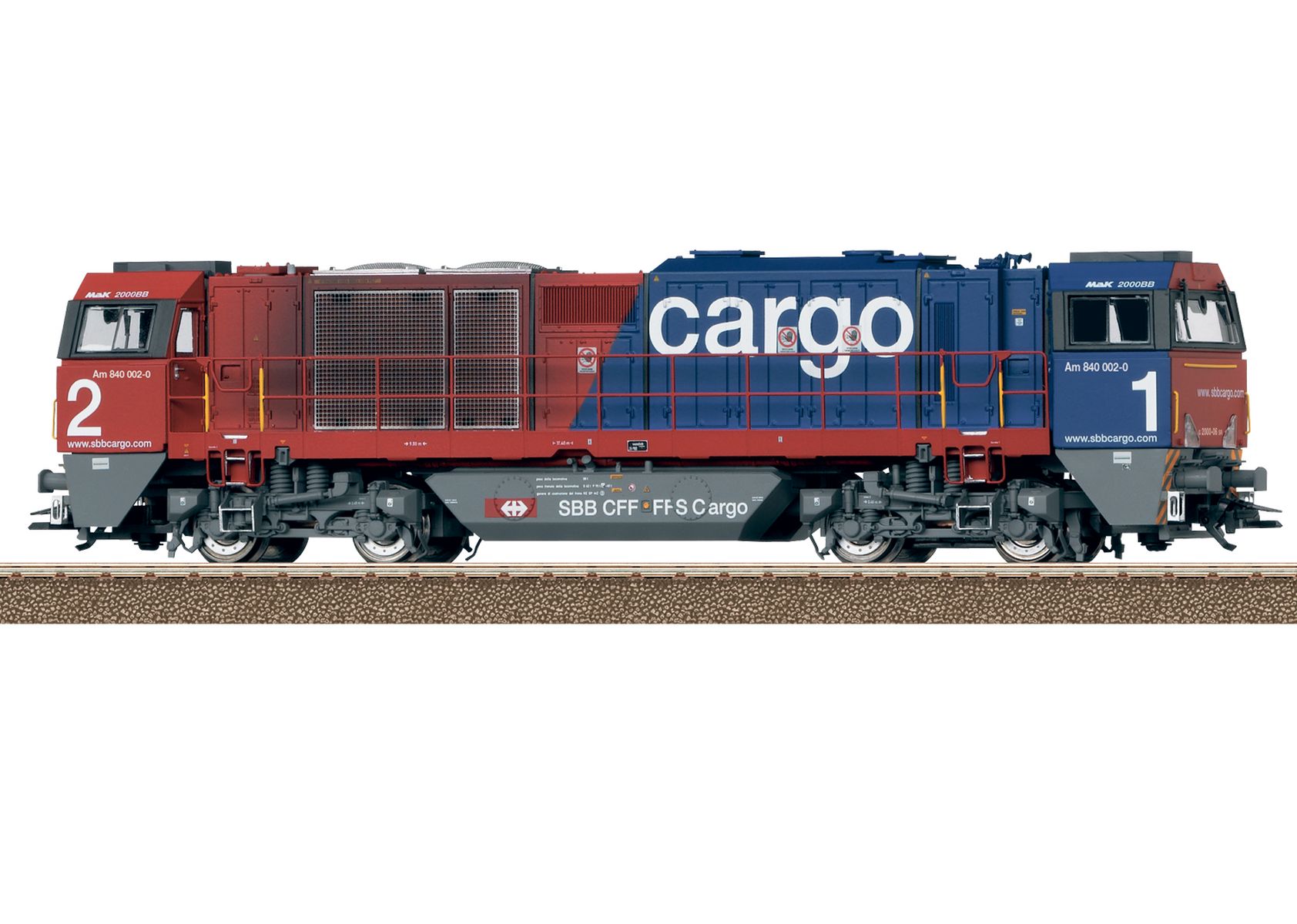 Trix 22881 - Diesellok G 2000 BB, Am 840 002-0, SBB-Cargo, Ep.VI, DC-MFX-Sound