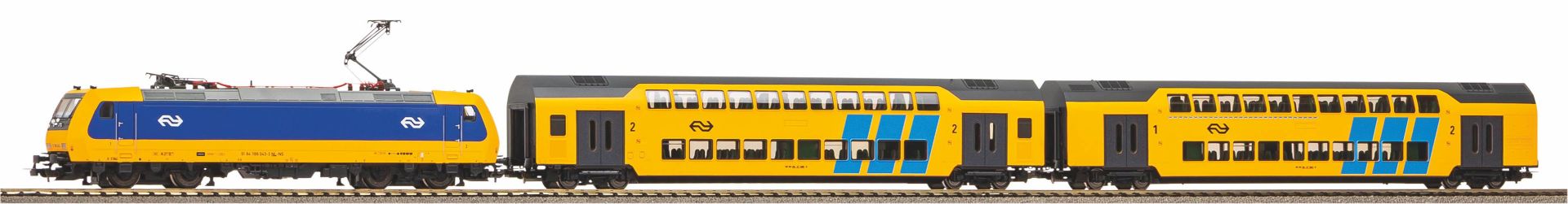 Piko 97939 - Analoges Startset mit E-Lok und Doppelstockzug, NS, Ep.V, Bettungsgleis Piko 97939 - Analoges Startset mit E-Lok und Doppelstockzug, NS, Ep.V, Bettungsgleis