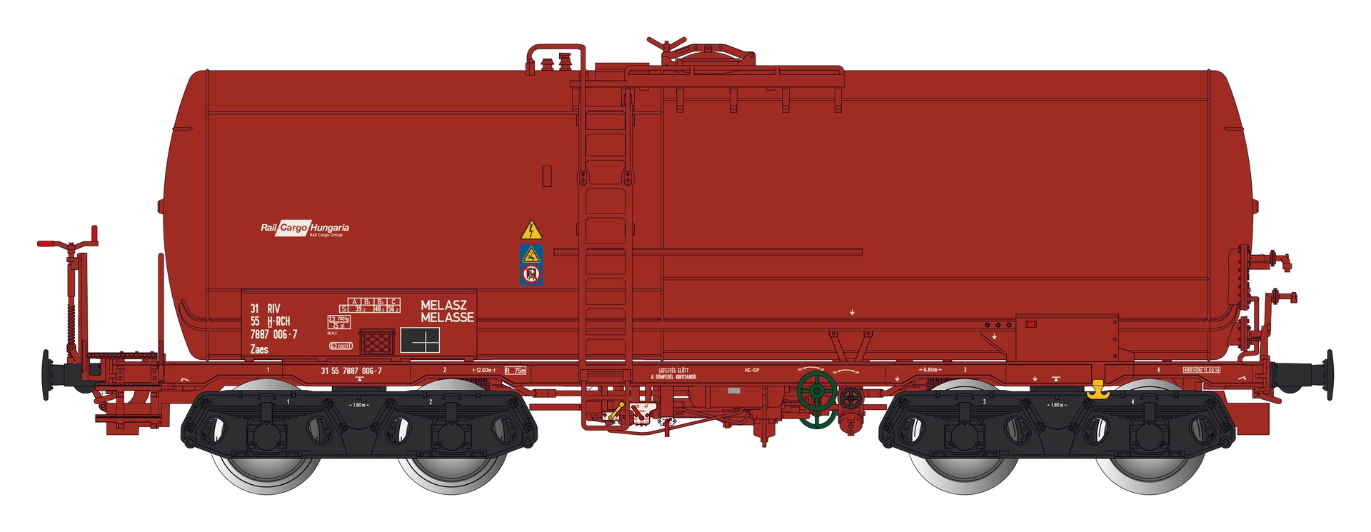 Albert Modell 788035 - Kesselwagen Zaes, H-RCH, Ep.VI