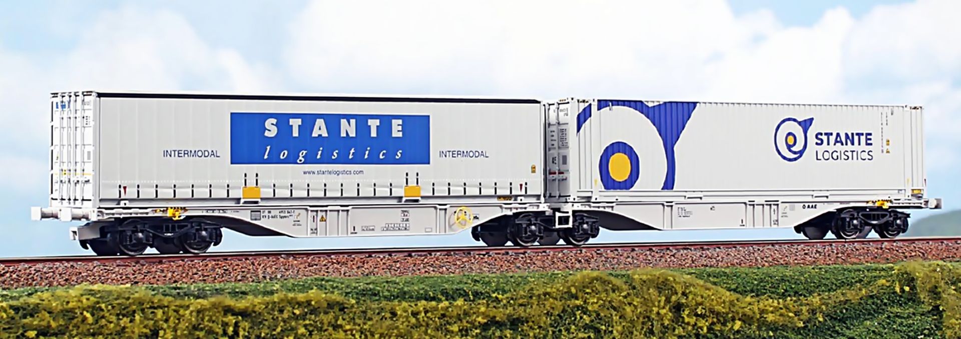ACME AC 40396 - Containertragwagen Sggmrss 90, AAE, Ep.V-VI 'Stande'