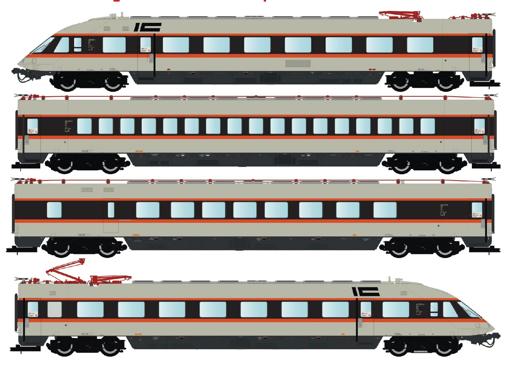 L.S. Models LS16500AC - Triebzug ET 403, 4-teilig, DB, Ep.IV, IC, Sonderfahrt, AC-Digital