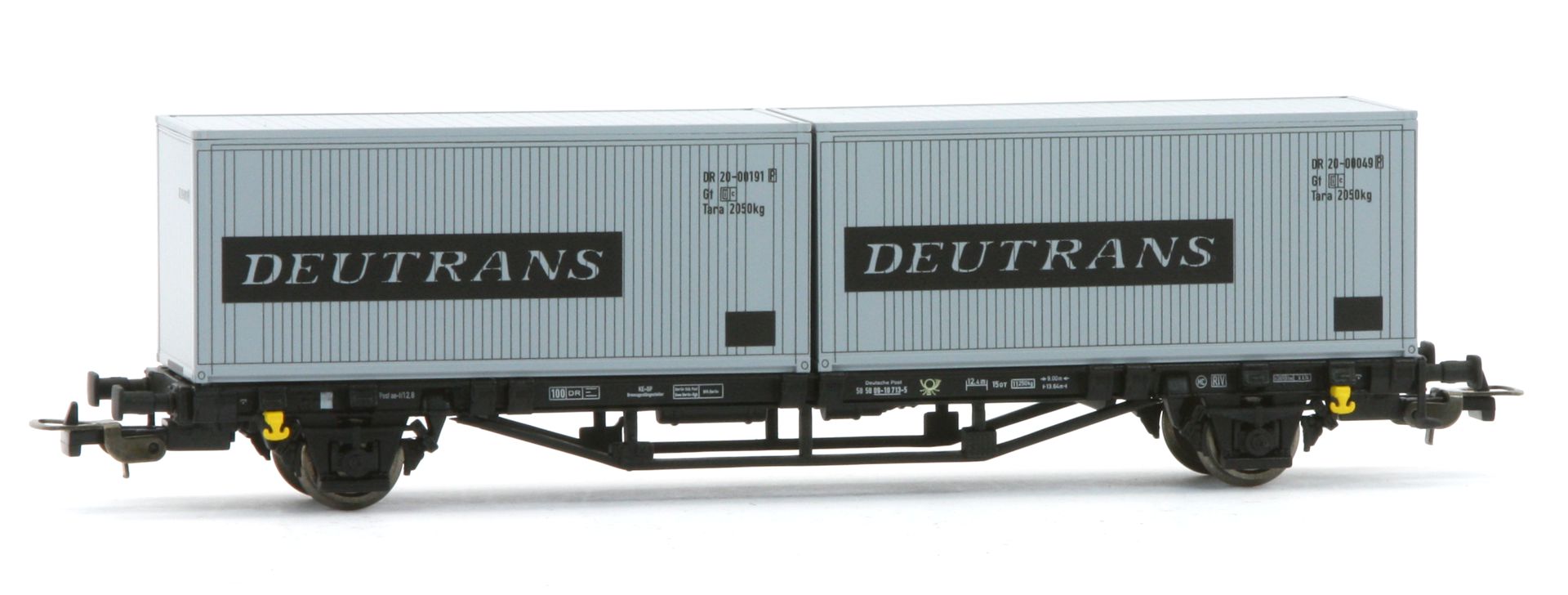 Piko 57747-3 - Containertragwagen 'Deutrans', DR, Ep.IV