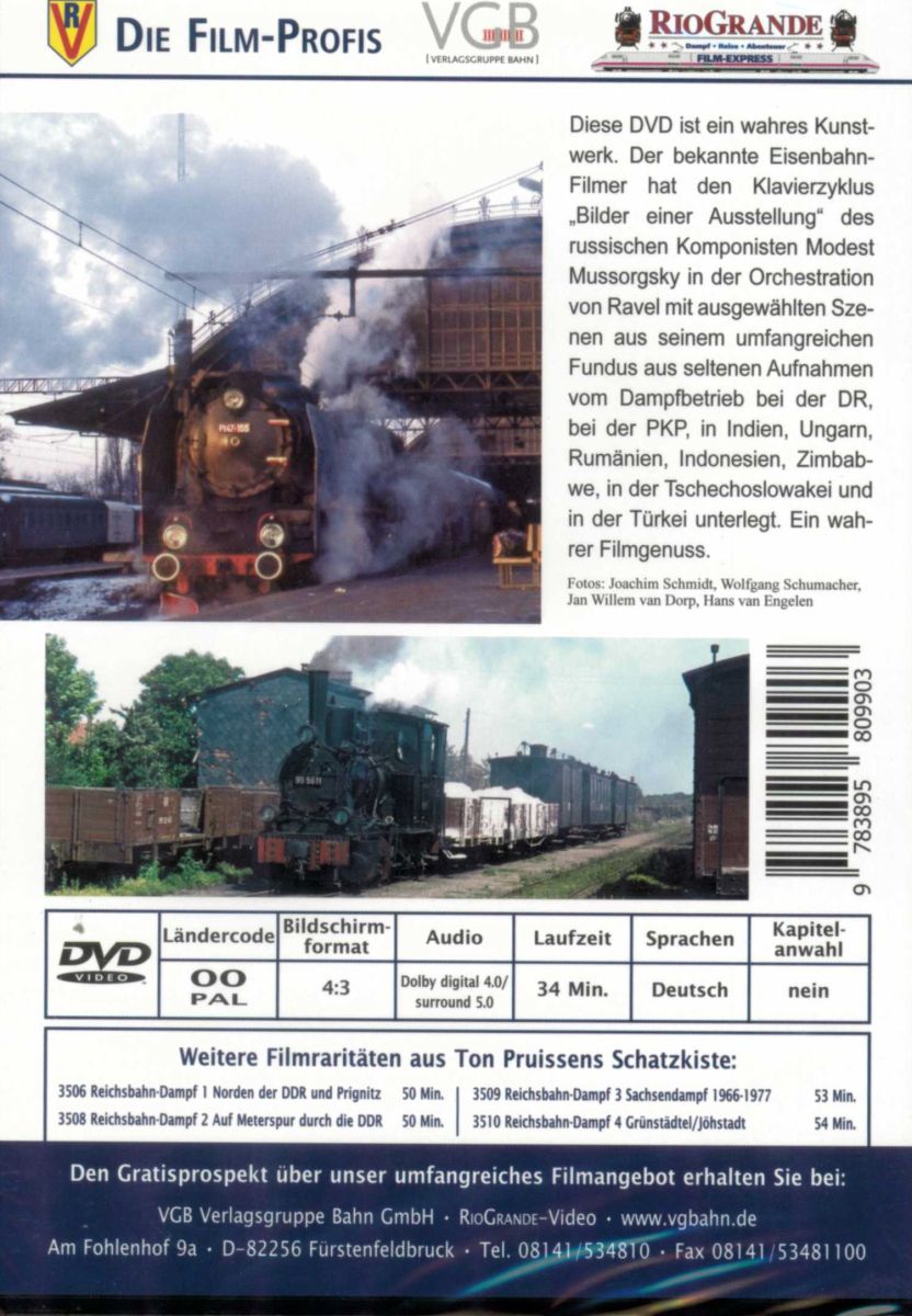 VGB 3512 - DVD - Mussorgsky unter Dampf