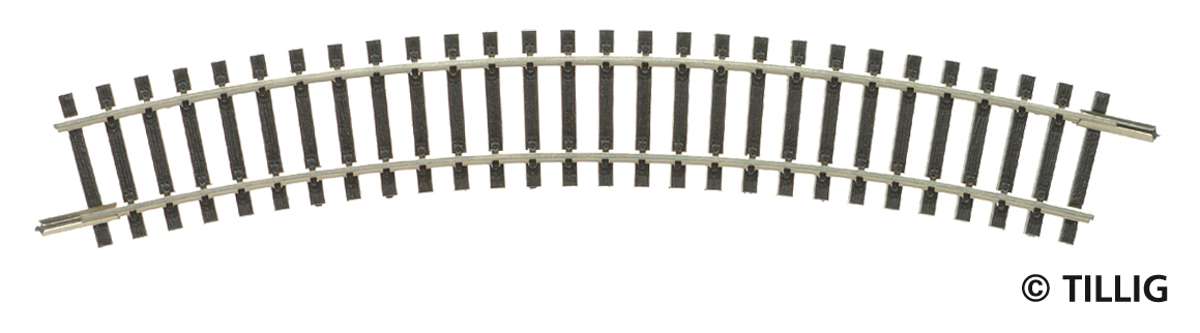 Tillig 83116 - Gebogenes Gleis R01, R267, 30'