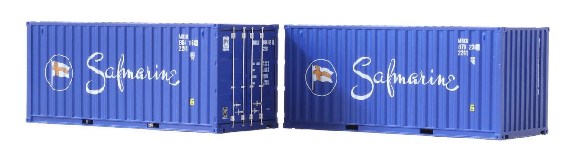 igra 98010021 - 2er Set Container 20', Safmarine