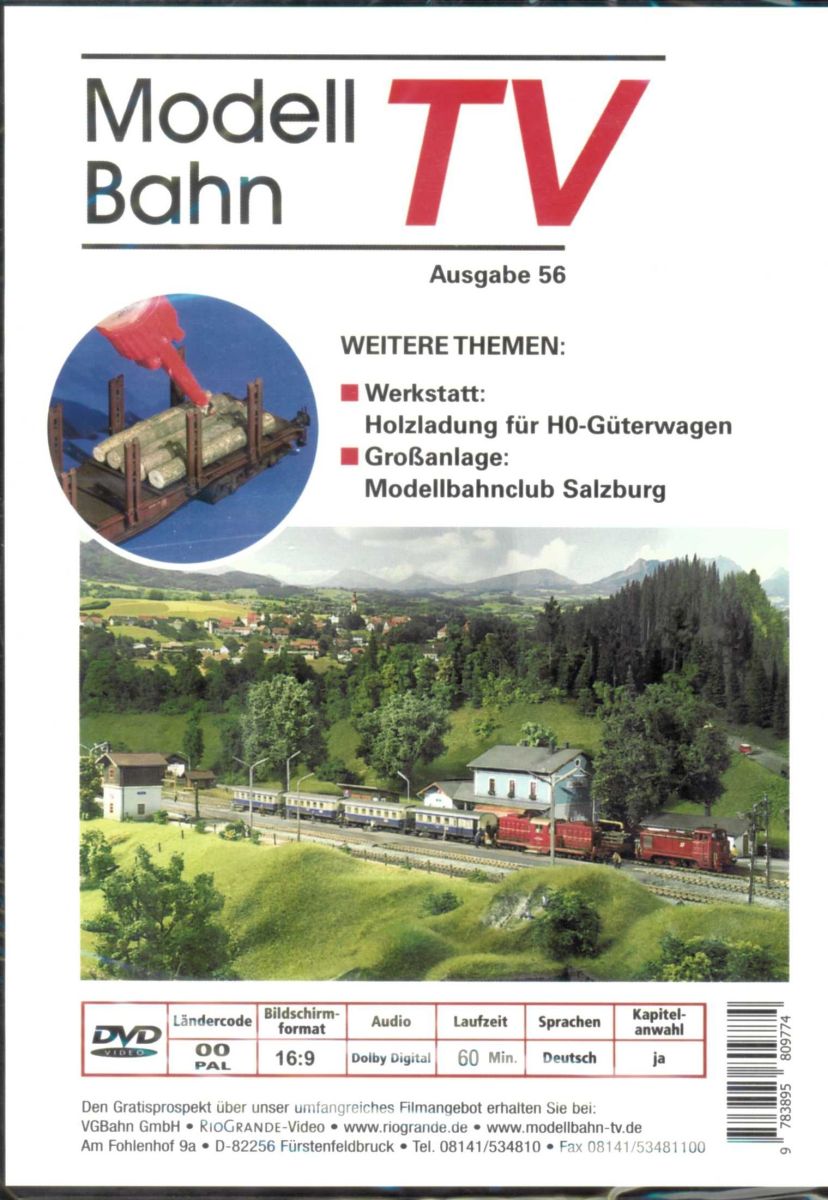VGB 7556 - DVD - Modellbahn TV - Ausgabe 56 VGB 7556 - DVD - Modellbahn TV - Ausgabe 56