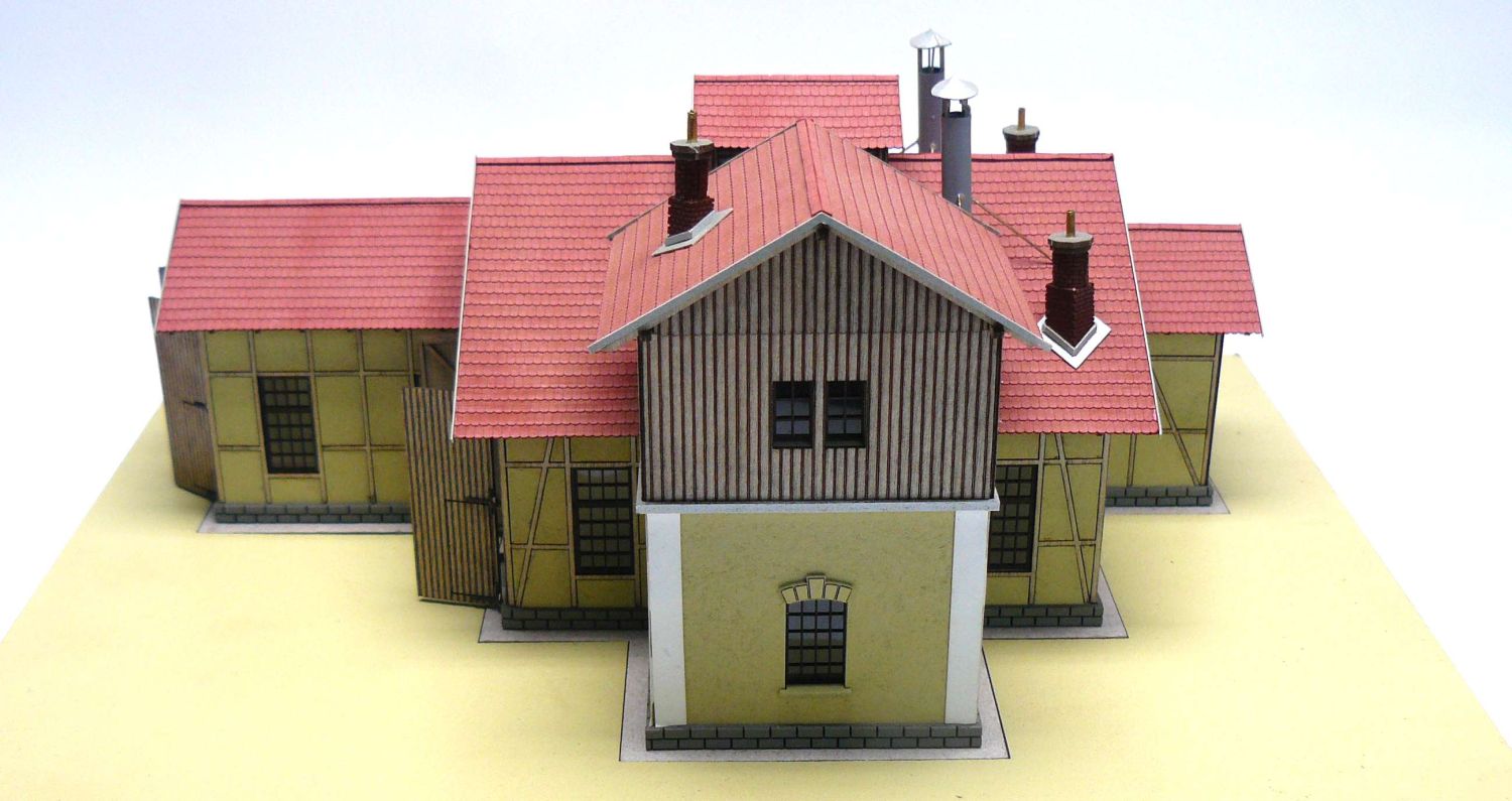 igra 162017 - Lokschuppen Zwettl, 109 x 146 x 68 mm, Bausatz igra 162017 - Lokschuppen Zwettl, 109 x 146 x 68 mm, Bausatz