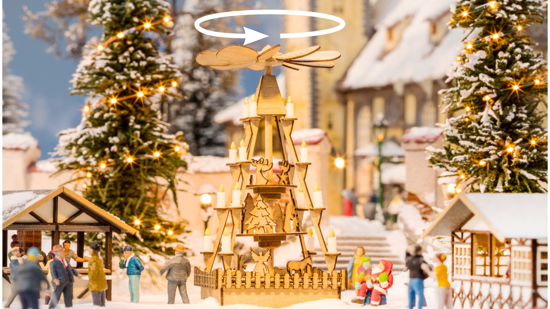 Noch 66413 - micro-motion Weihnachtsmarkt-Pyramide Noch 66413 - micro-motion Weihnachtsmarkt-Pyramide
