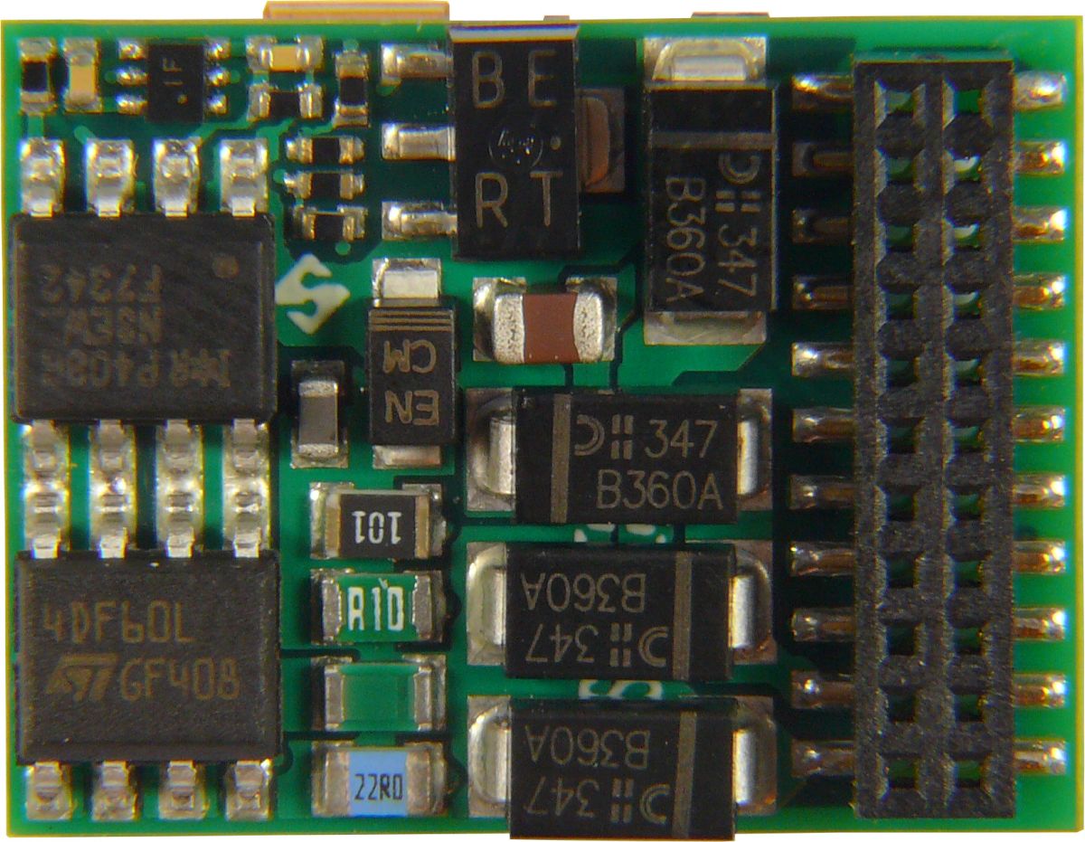 ZIMO MX634C - Decoder 1,2A, 6 Funktionsausgänge, MTC21, Logikpegel
