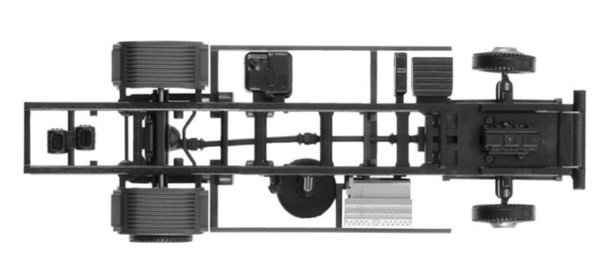 Herpa 084499 - Fahrgestell MB Atego LKW 7,5 t für Ladebordwand Inhalt: 2 Stück
