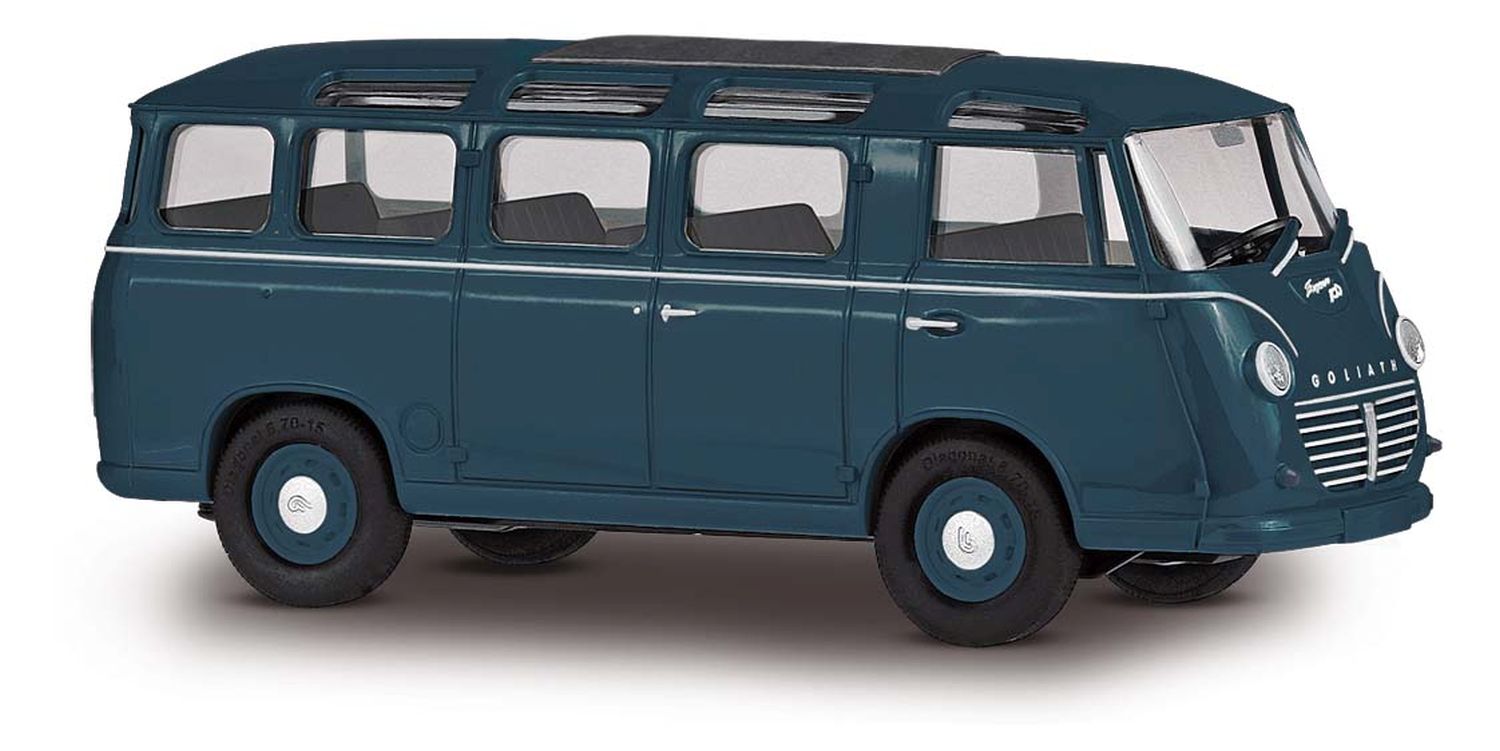 Busch 94177 - Goliath Express 1100 Luxusbus, dunkelblau, 1957