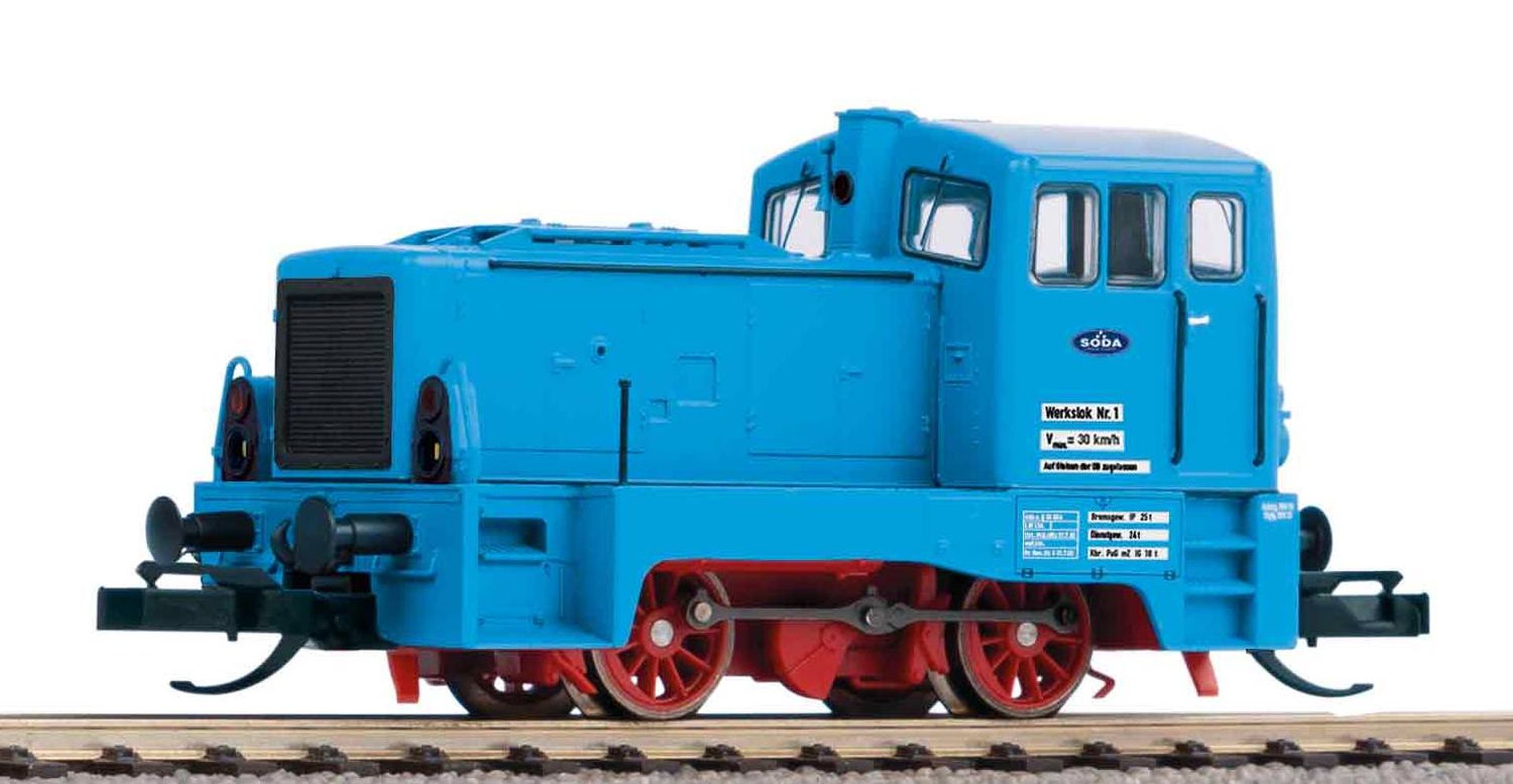 Piko 47310-DKS - Diesellok V 23 Werklok Nr. 1, Soda, Ep.V, Zimo-Decoder mit SD-Kupplungen und Pufferspeicher