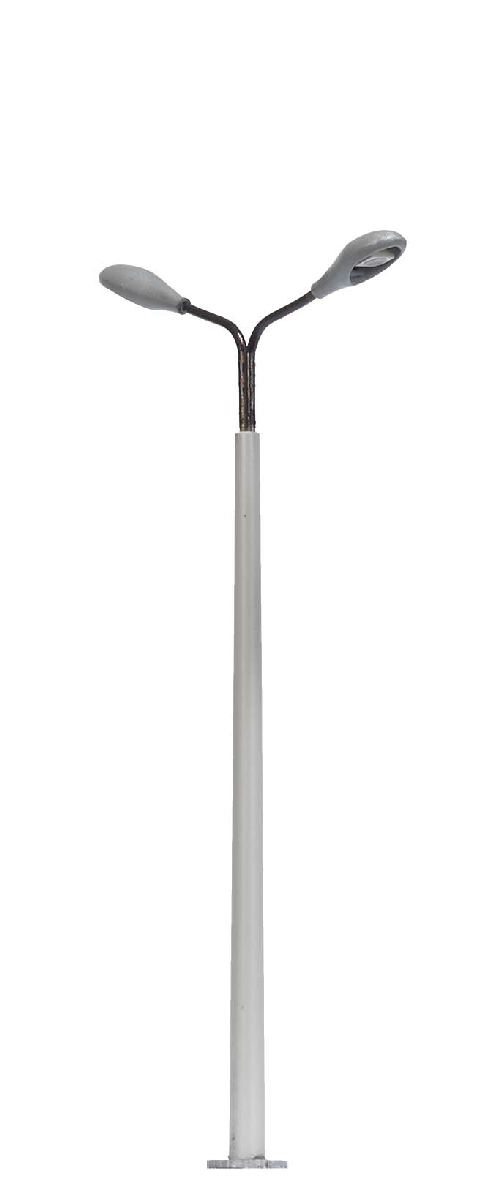 Busch 4138 - Betonmast mit 2 Lampen, silber