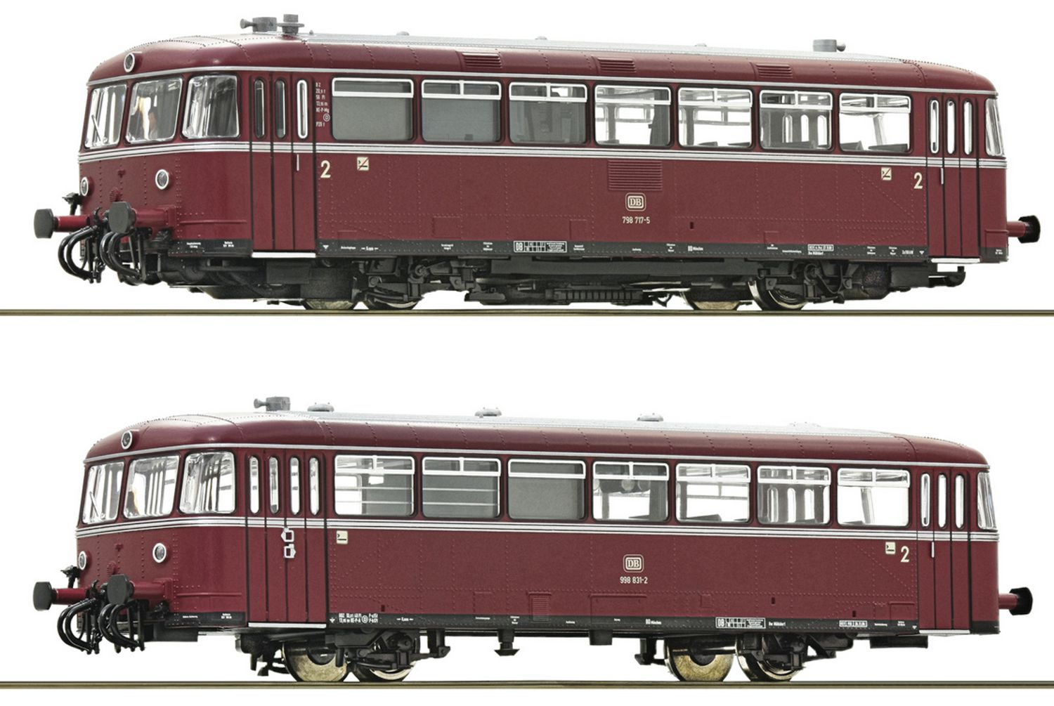 Roco 52635 - Schienenbus BR 798 + 998, DB, Ep.IV, DC-Sound