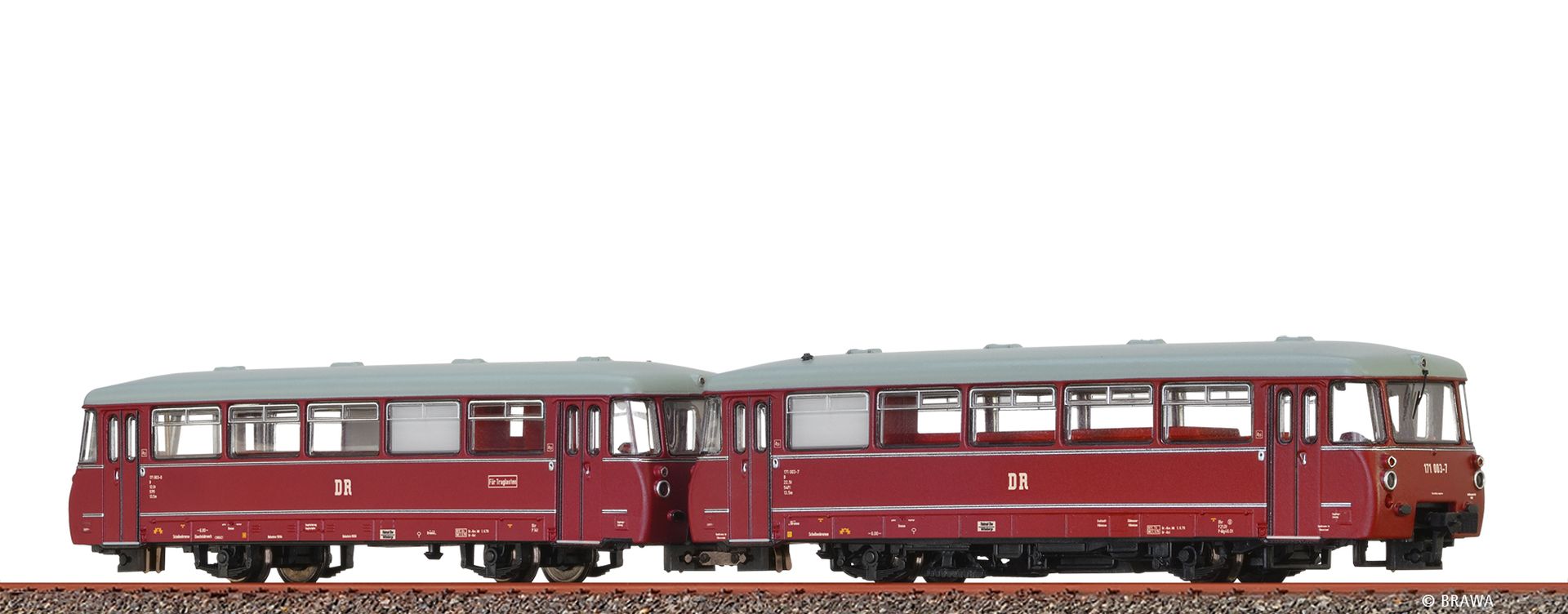 Brawa 64326 - Triebwagen 171 803 und 171 003-7, DR, Ep.IV