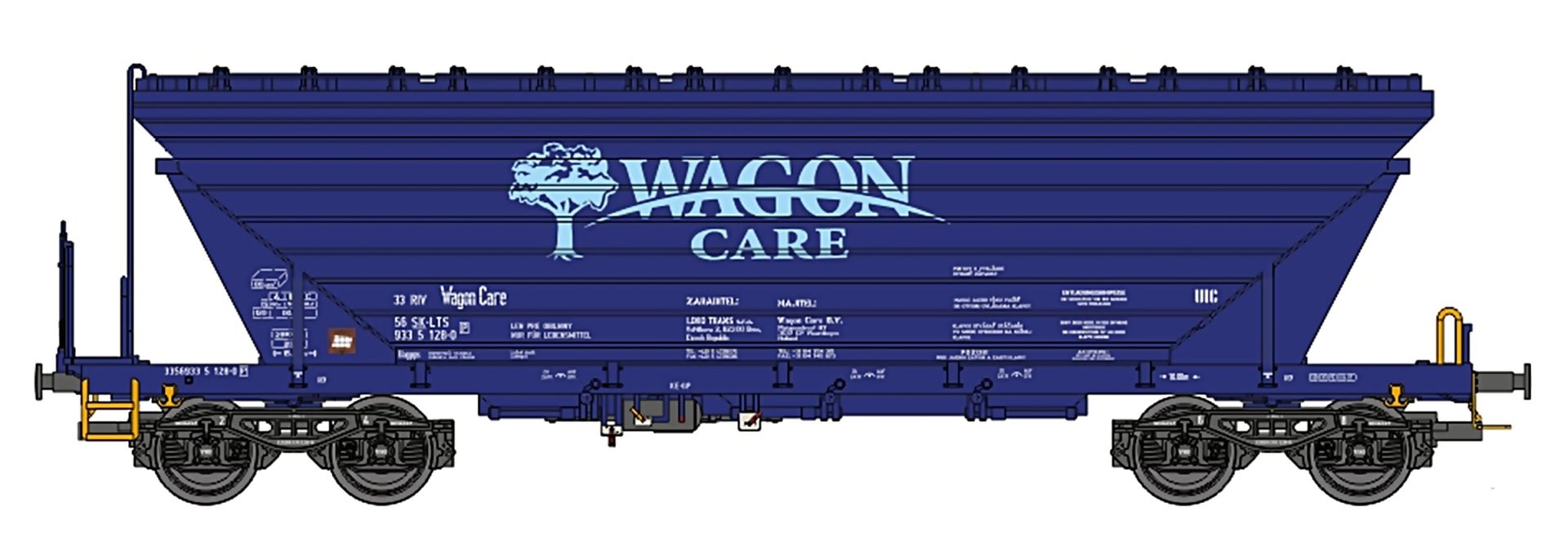 NPE NW 52218 - Getreidesilowagen Uagpps, Slowenien, WagonCare, Ep.V-VI