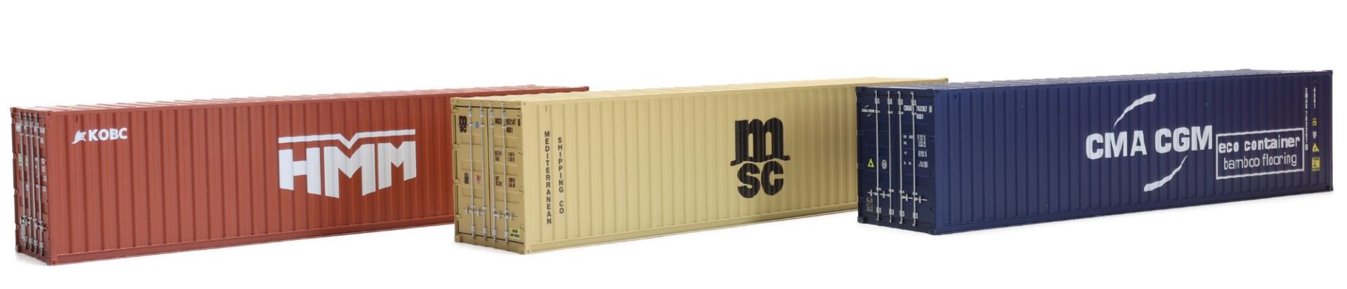 igra 98010062 - 3er Set Container 40', CMA-CGM, MSC, HMM