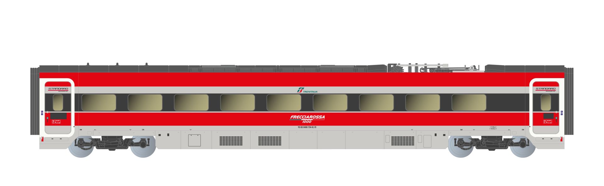 Arnold HN2619D - Triebzug Frecciarossa 1000, 4-teilig, FS Trenitalia, FS, Ep.VI, DC-Digital