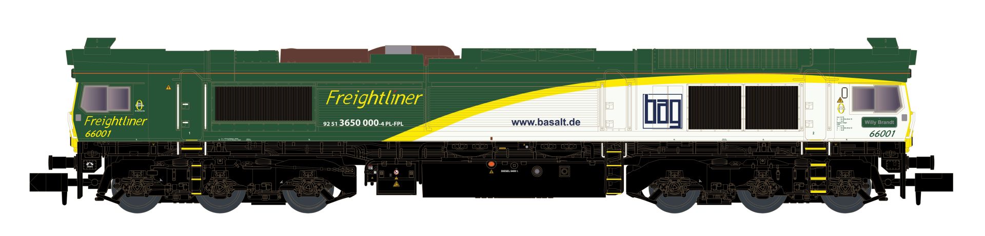 Kato-Lemke K10834 - Diesellok Class 77, Freightliner, Ep.VI