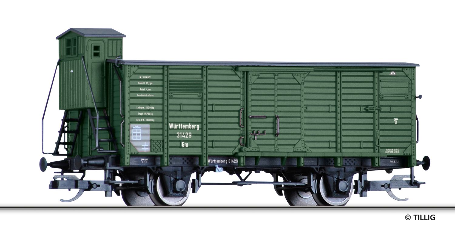 Tillig 17397 - Gedeckter Güterwagen Gm, K.W.St.E., Ep.I