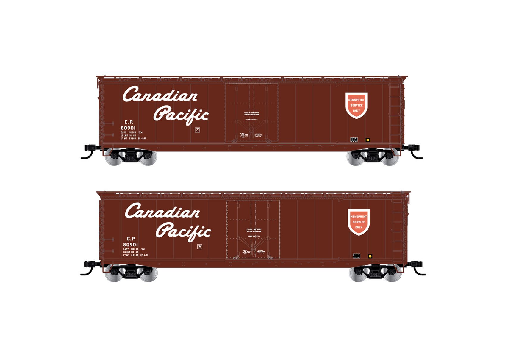 Rivarossi HR6636B - Gedeckter Güterwagen, Canadian Pacific, 80000, Ep.III