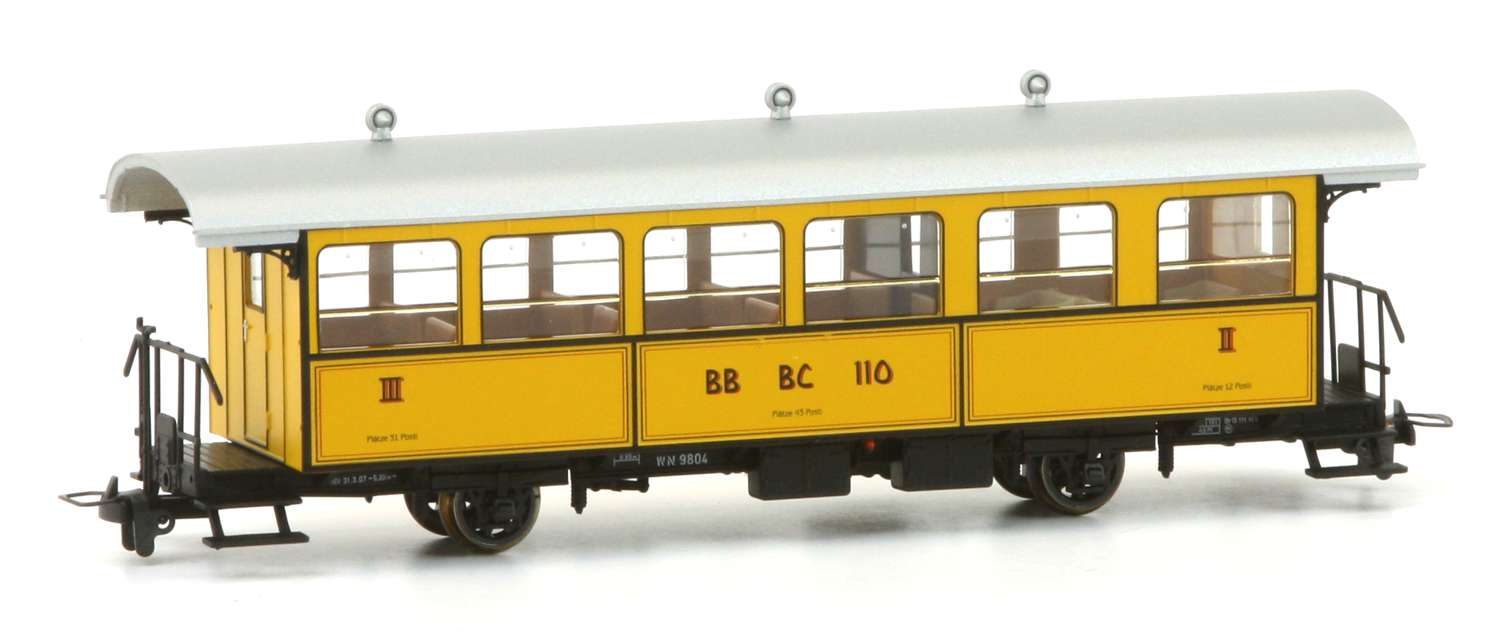 Bemo 3233160 - Personenwagen BC 110, RhB, Ep.V 'Mesolcines'