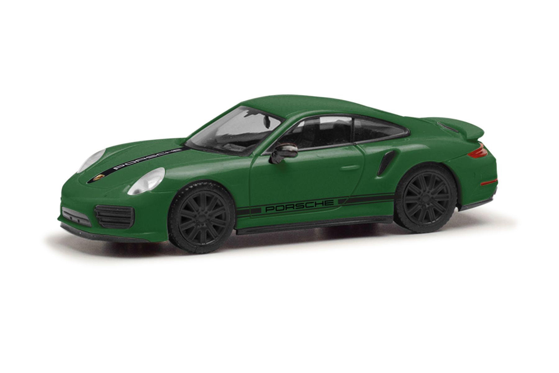 Herpa 420358 - Porsche 911 (991) Turbo, verde british racing green