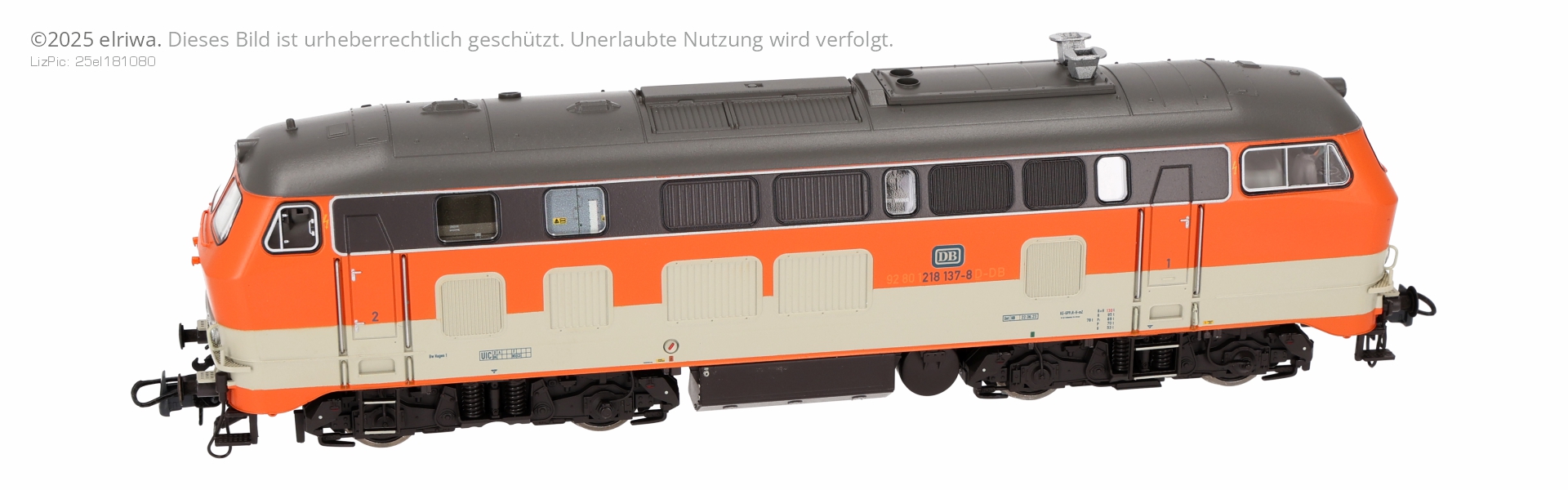 Roco 7300075 - Diesellok 218 137-8 Citybahn, optisch DB, Ep.IV, DBAG-Museum, Ep.VI