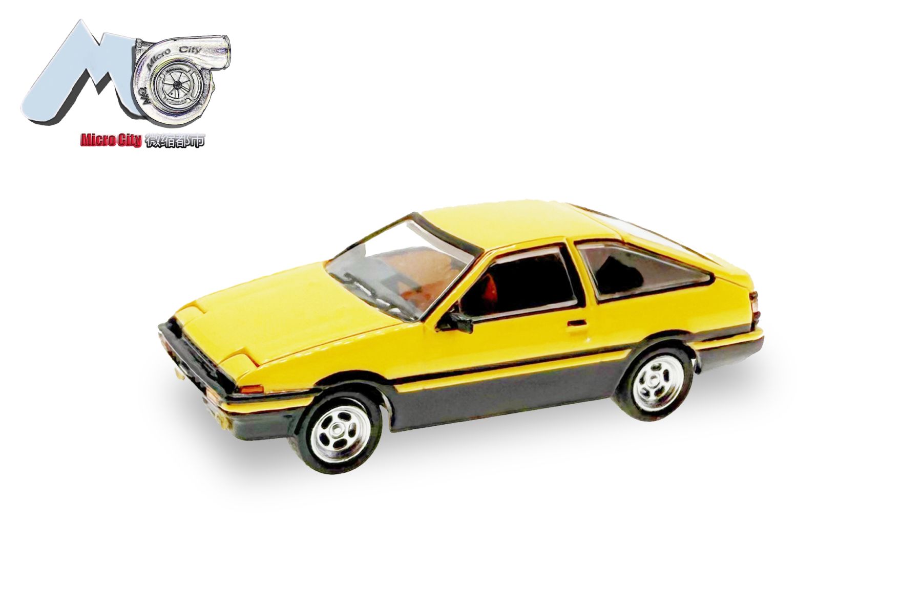 Herpa 87MC000040 - MicroCity: Toyota Corolla AE86, gelb