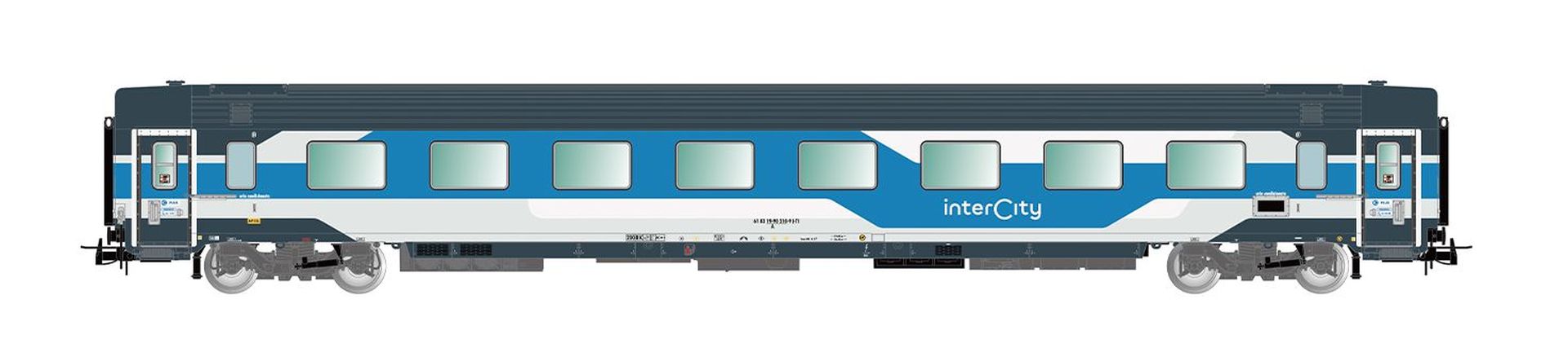 Rivarossi HR4407 - 3er Set Personenwagen 'Intercity', FS, Ep.VI