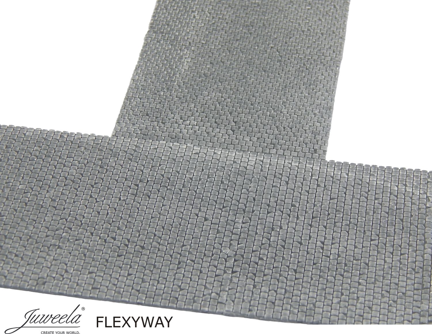 Juweela 28259 - FLEXYWAY Pflasterstraße Altstadt Kopfstein, 1 gerades Segment, 1:87, H0