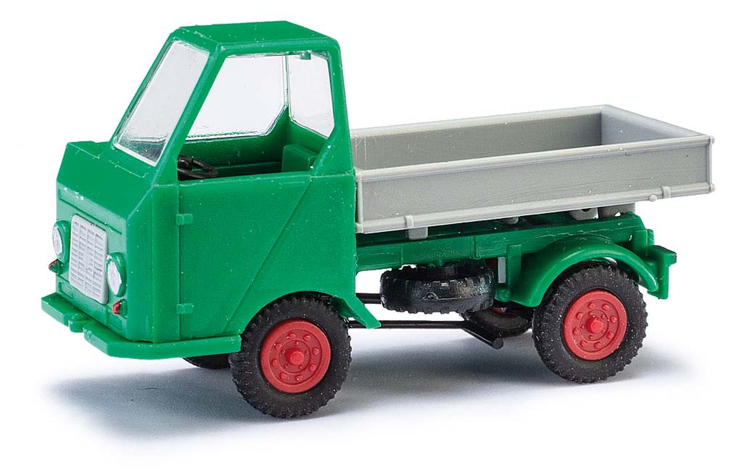 Busch 210003600 - Multicar M22 Dreiseitenkipper, grün-grau, 1964