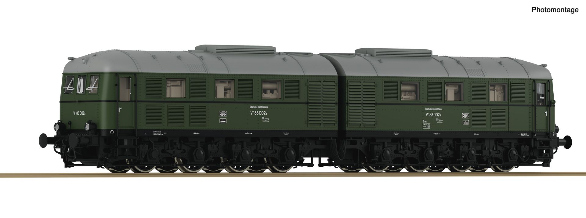 Roco 70118 - Diesellok V188 002, DB, Ep.III, DC-Sound