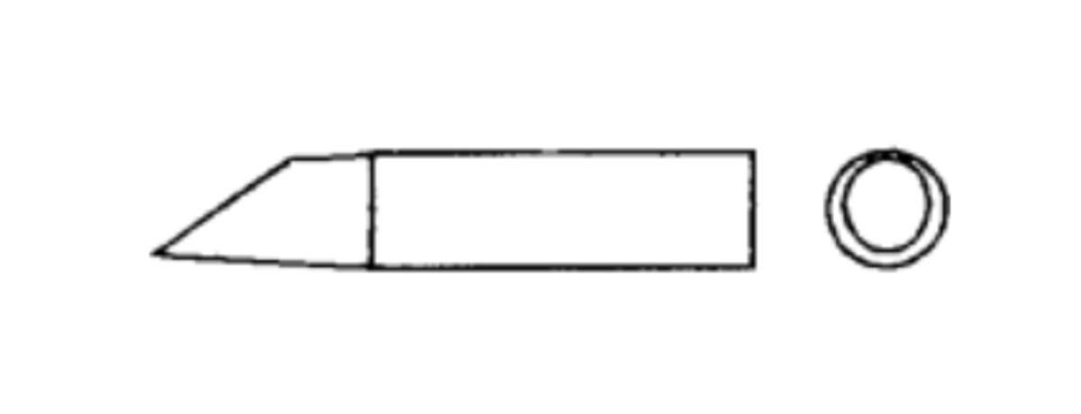 Muldental 33161 - Steckkopf LONGLIFE, Keilform, 7,8mm, Tiffany, D=6,5mm-9,8mm