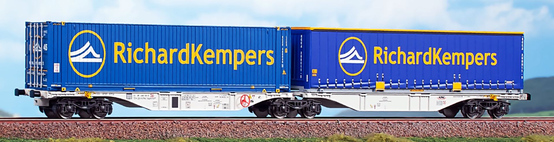 ACME AC 40381-A24 - Containertragwagen Sggrrmss 90, HUPAC, Ep.VI 'R.Kempers'