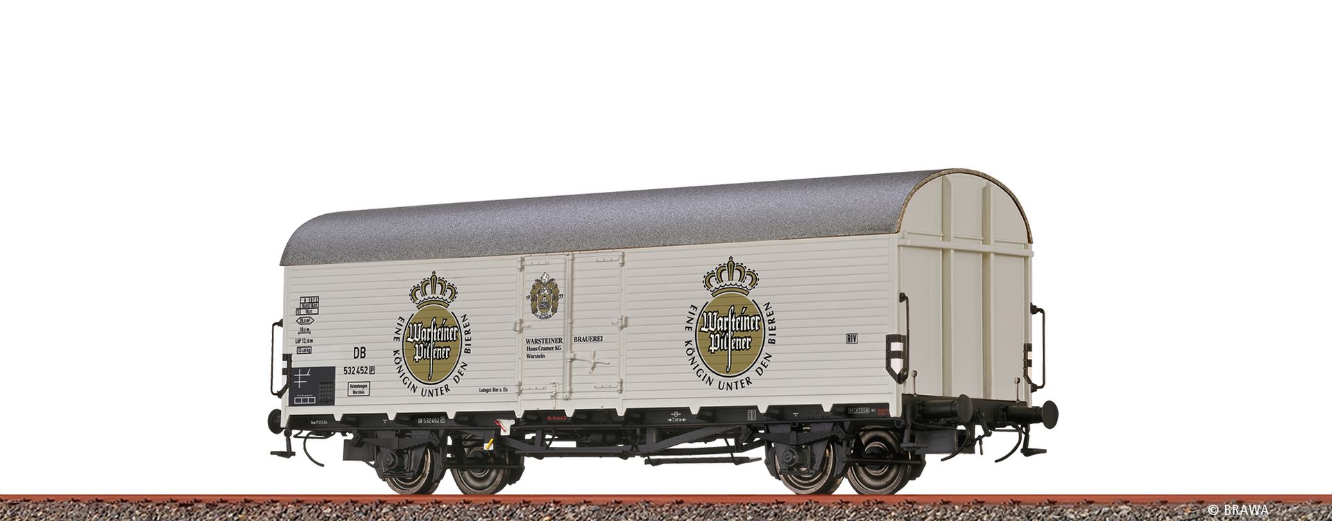 Brawa 50963 - Kühlwagen Tnfhs38 "Warsteiner Brauerei", DB, Ep.III