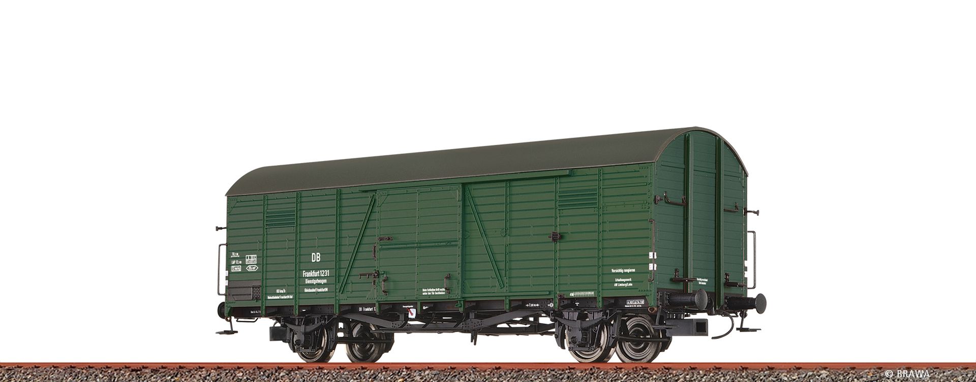Brawa 50975 - Gedeckter Güterwagen Glr22 "Dienstgutwagen", DB, Ep.III
