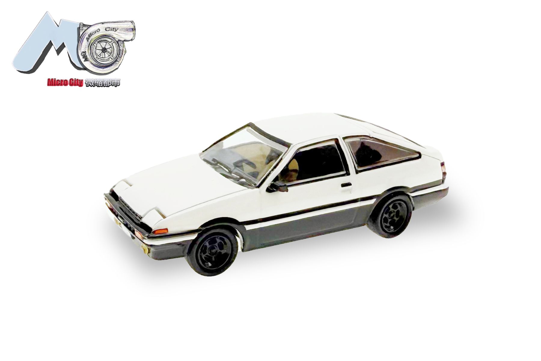 Herpa 87MC000041 - MicroCity: Toyota Corolla AE86, weiß