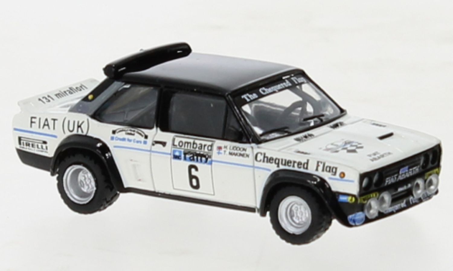 Brekina 22660 - Fiat 131 Abarth, No.6, Fiat UK, RAC Rally, T.Makinen, 1977