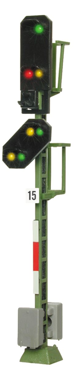 Viessmann 4015 - Einfahrsig. m. Vorsignal, 7 LEDs, 79mm
