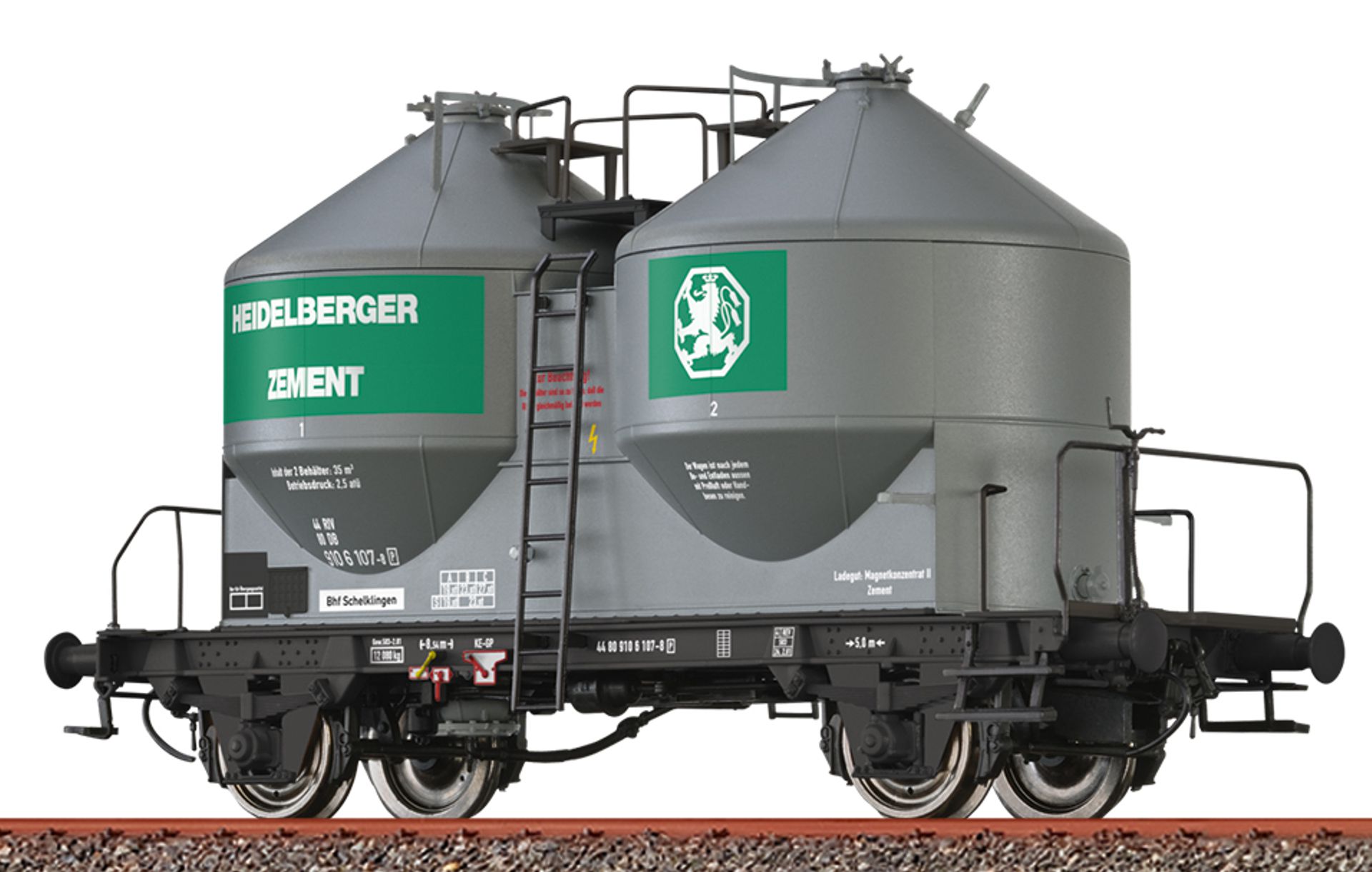 Brawa 50578 - Güterwagen UCS 909, DB, IV 'Heidelberger Zement'