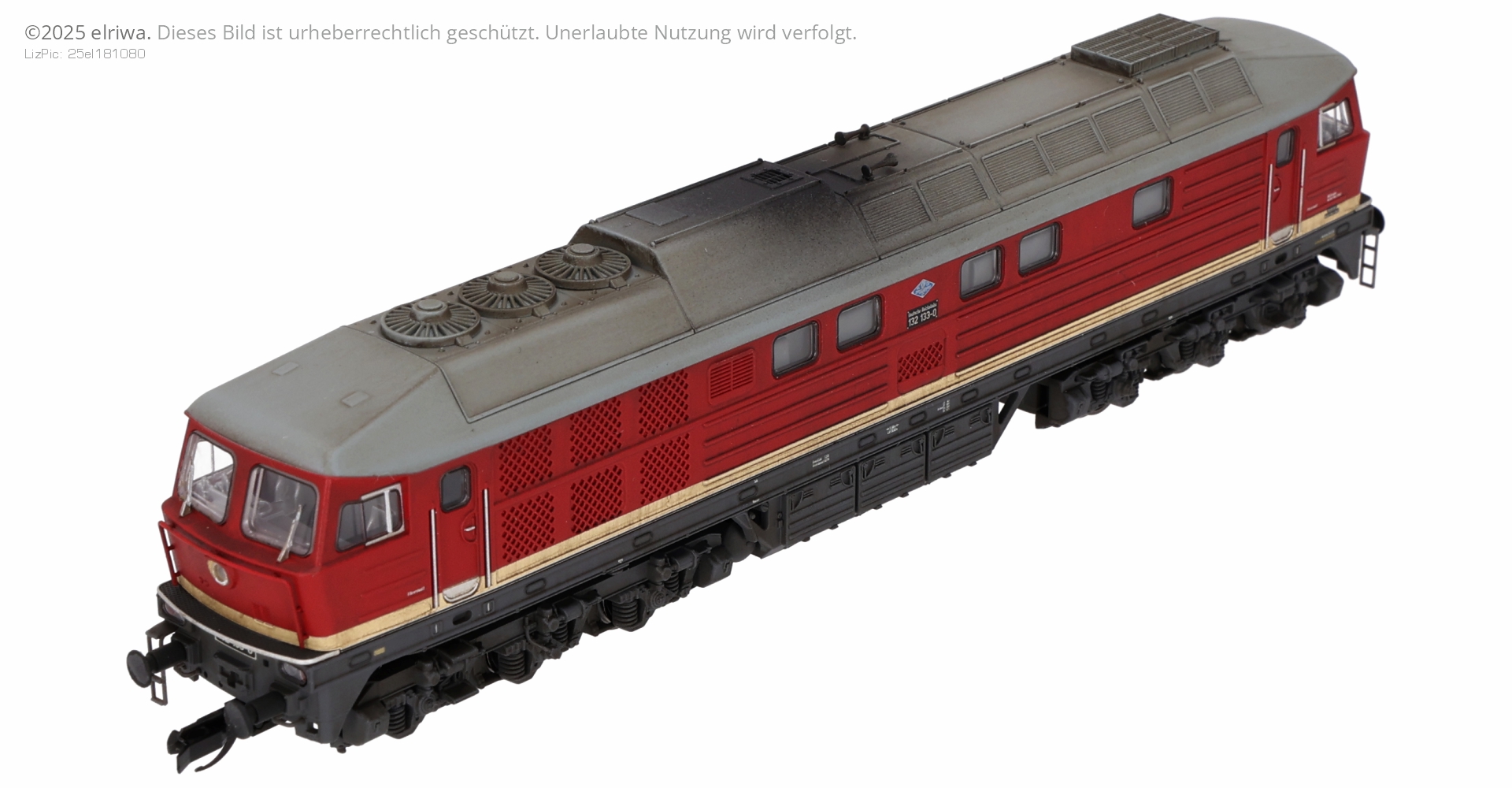 Tillig 502436-ZHK-GA - Diesellok 132 133-0, Auslieferungszustand, DR, Ep.IV, DC-Sound, elektr. Kupplungen, gealtert