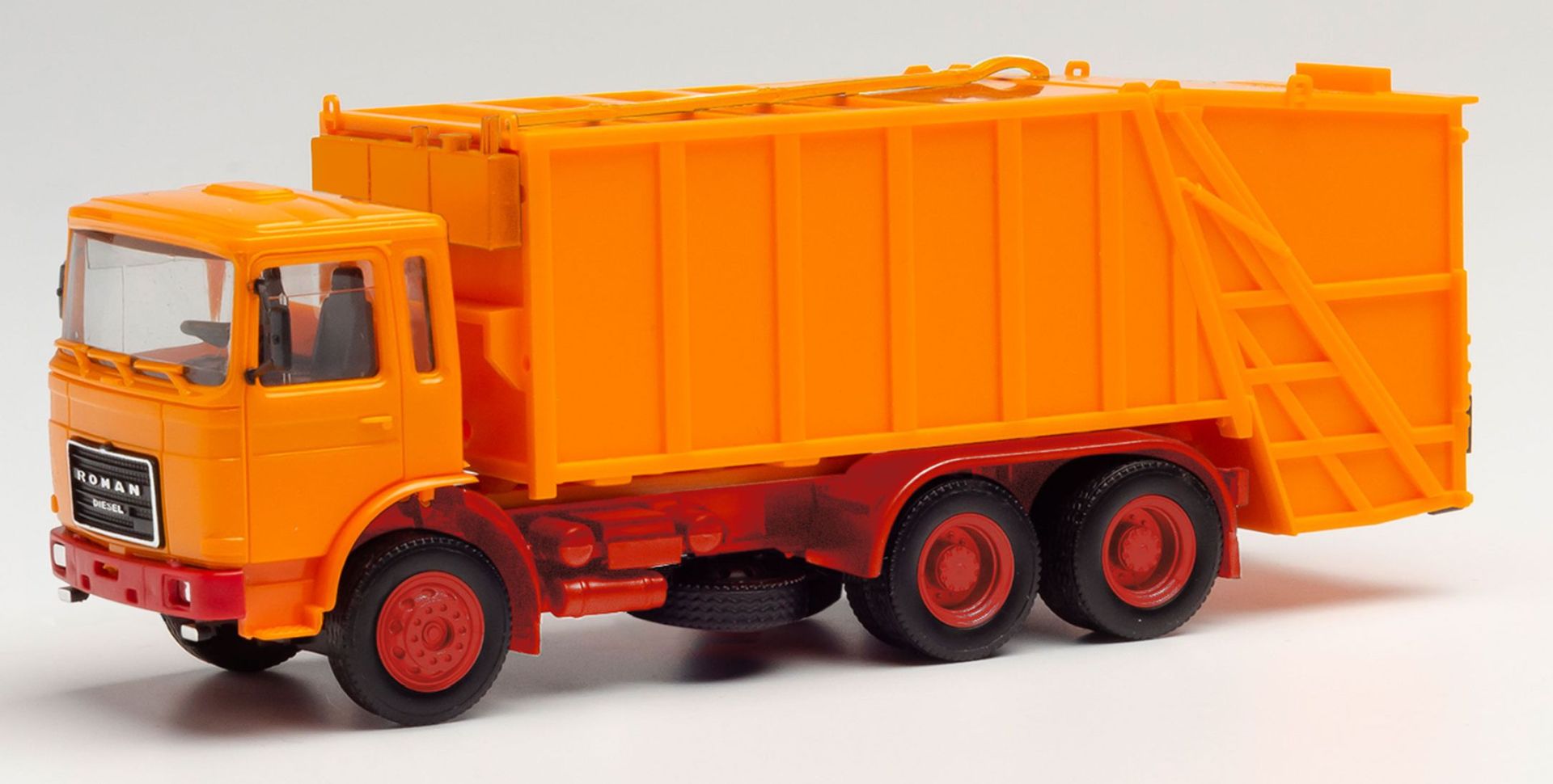 Herpa 013833-A24 - MiniKit: Roman Diesel Pressmüllwagen, orange