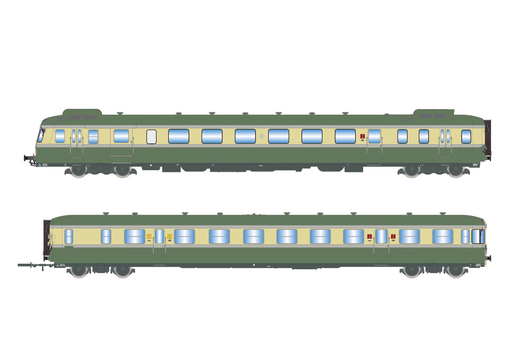 Jouef HJ2429S - Triebwagen RGP II X 2719 + XRAB 7708, SNCF, Ep.IV, DC-Sound
