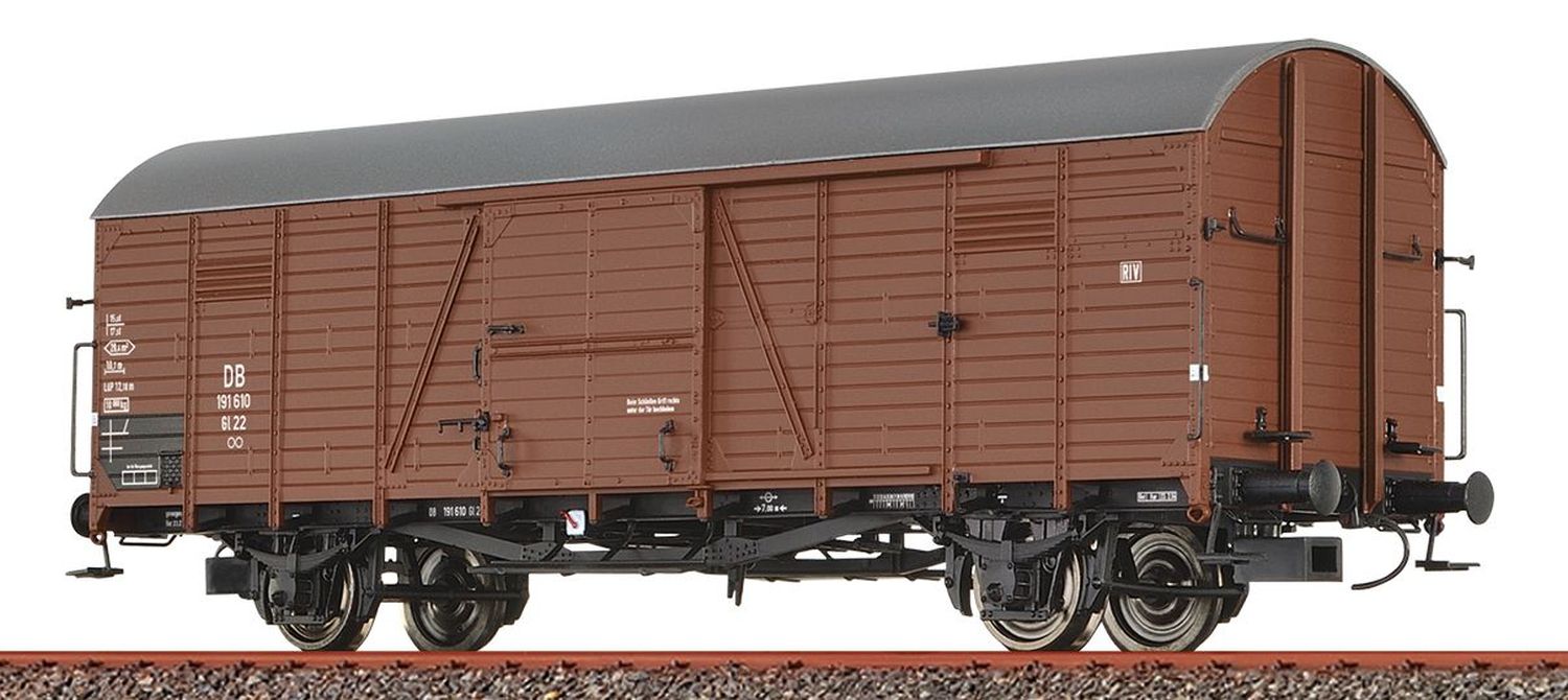 Brawa 50455 - Gedeckter Güterwagen Gl22, DB, Ep.III