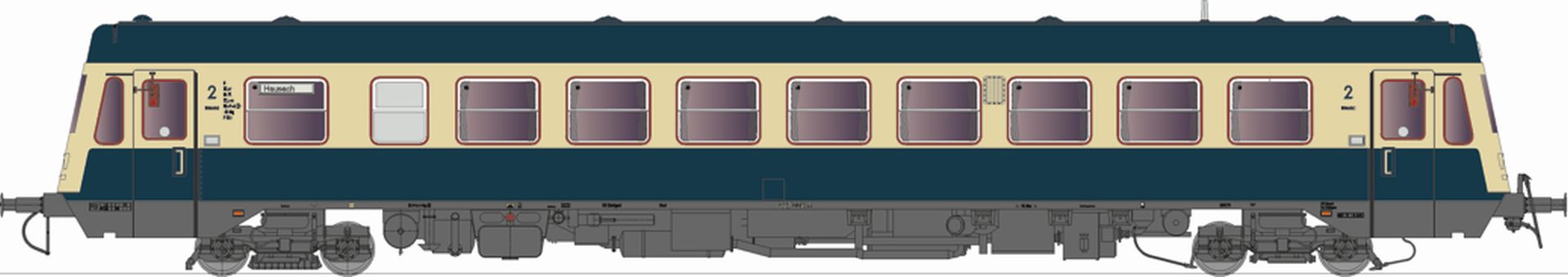 Lenz 50127-01 - Triebwagen 627 002-9, DB, Ep.IV
