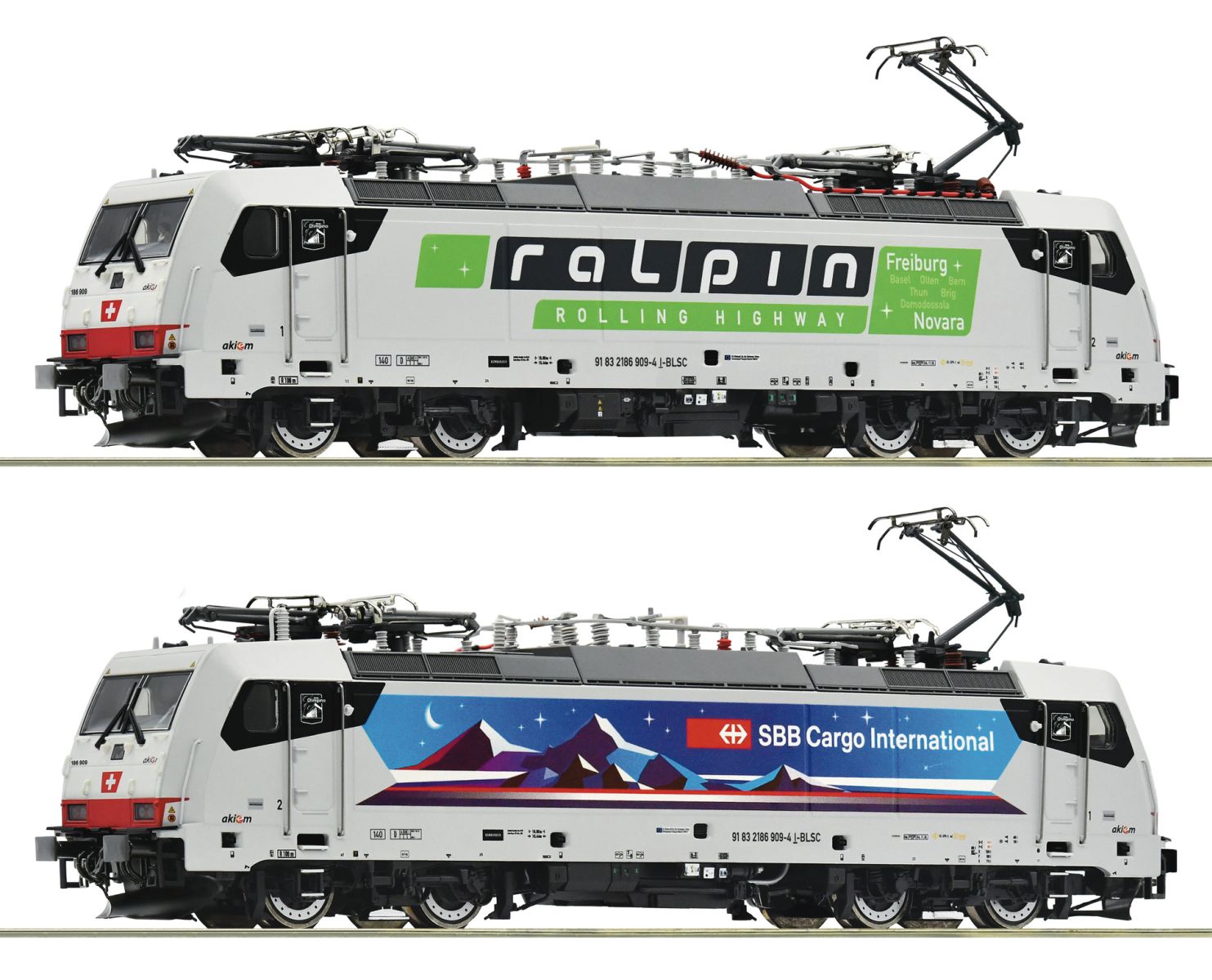 Roco 7510035-A25 - E-Lok 186 909-4 'Nightpiercer', SBB-RAlpin, Ep.VI, DC-Sound