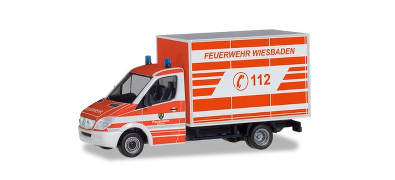 Herpa 094511 - Mercedes-Benz Sprinter Koffer 'Feuerwehr Wiesbaden'